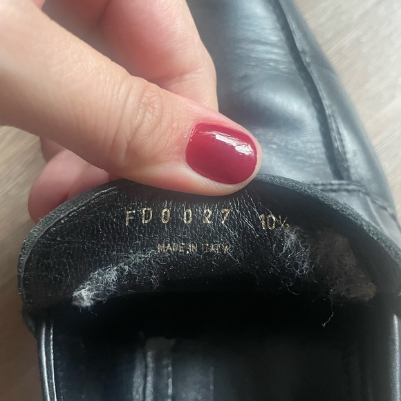 Louis Vuitton, black leather penny loafers - Picture 3 of 5